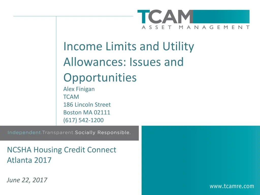 income limits and utility allowances issues 1