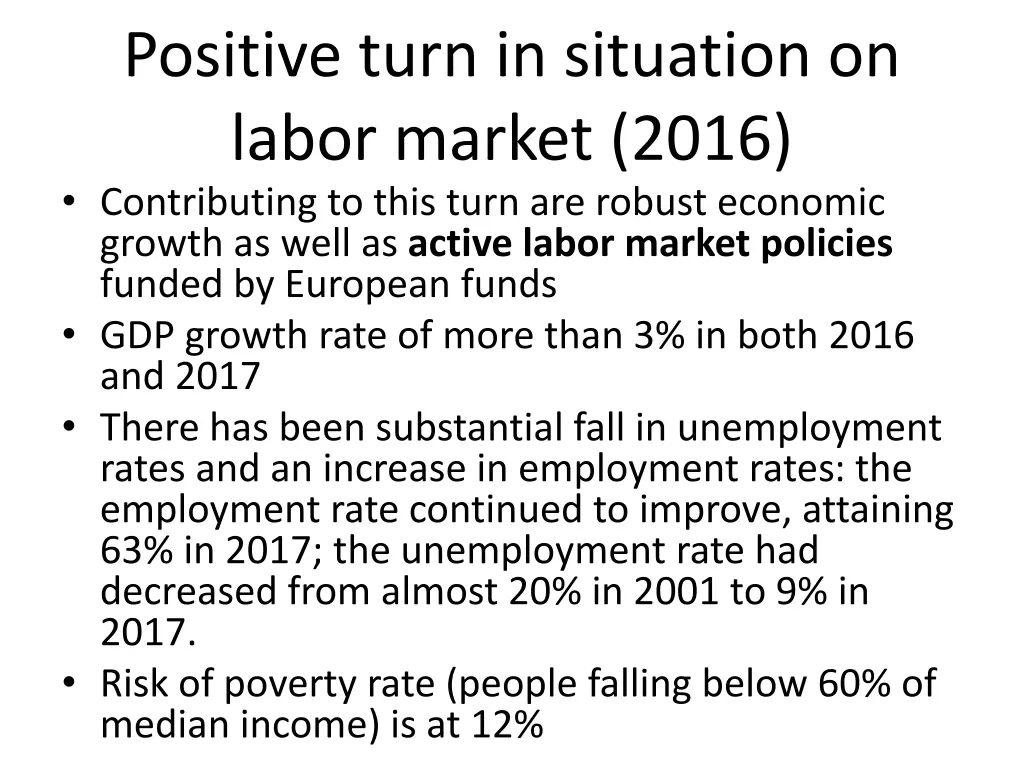 positive turn in situation on labor market 2016