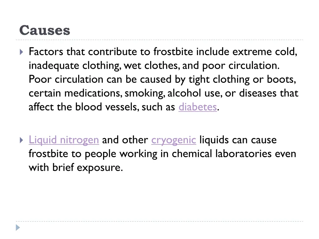 causes