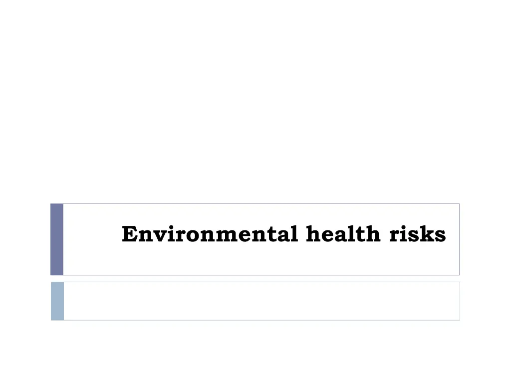 environmental health risks