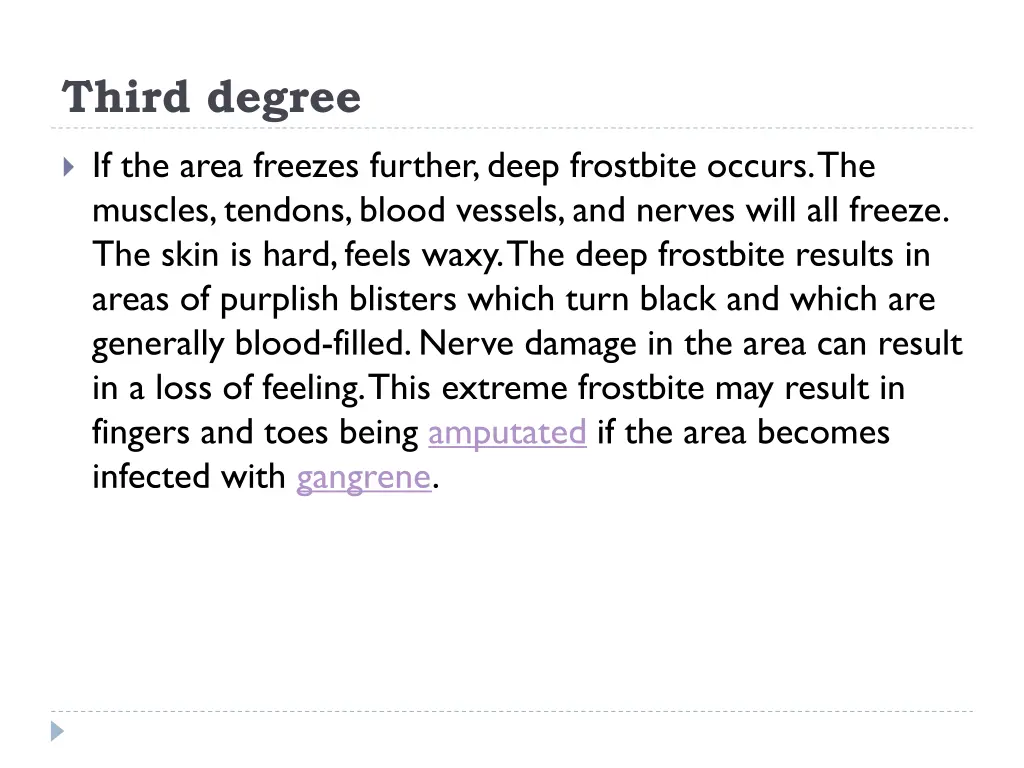 third degree