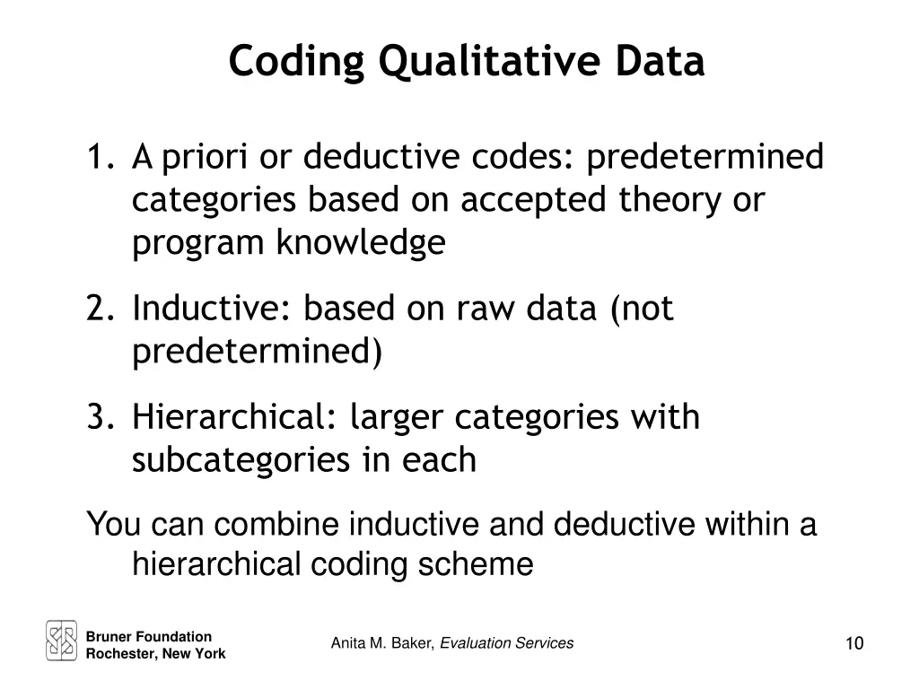 coding qualitative data