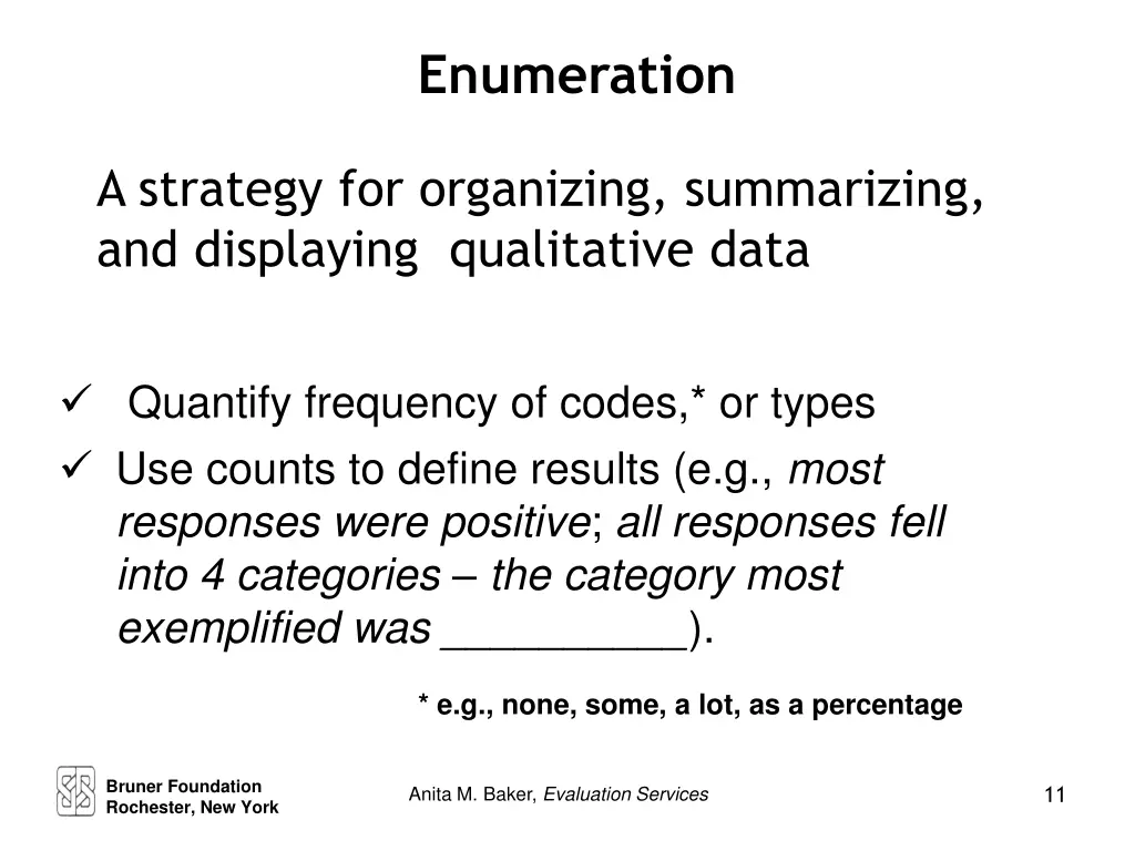 enumeration