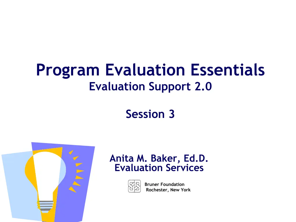program evaluation essentials evaluation support