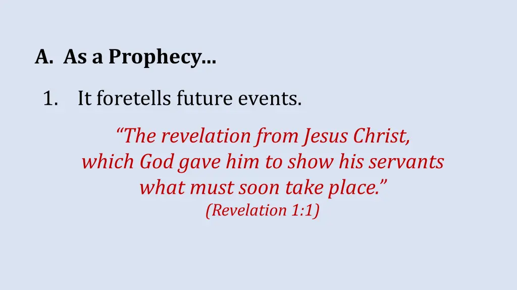 a as a prophecy 2