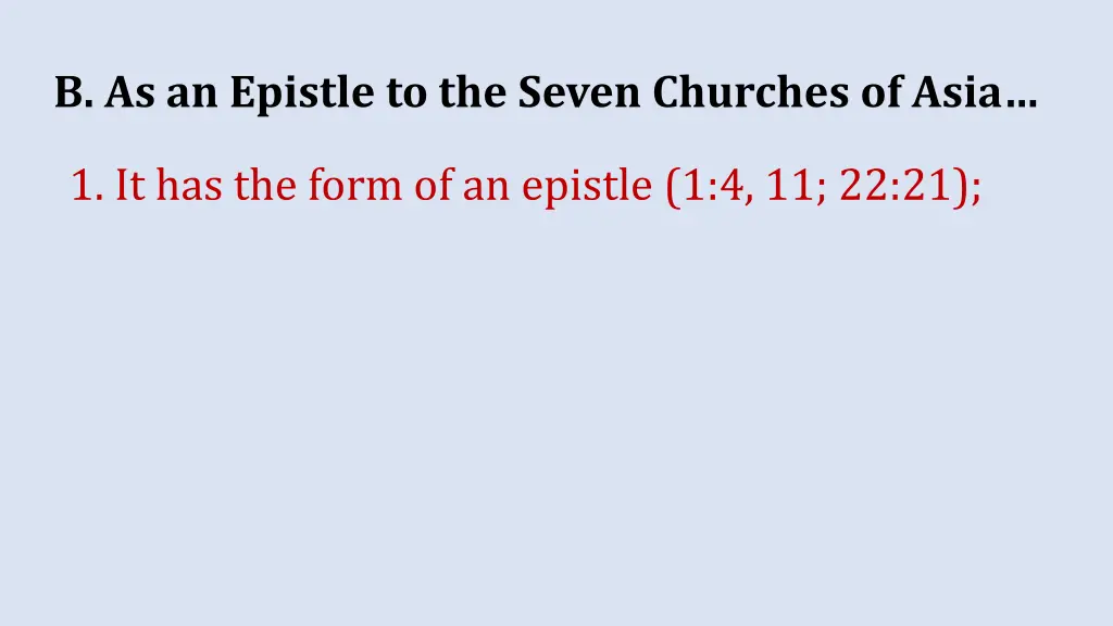 b as an epistle to the seven churches of asia 1