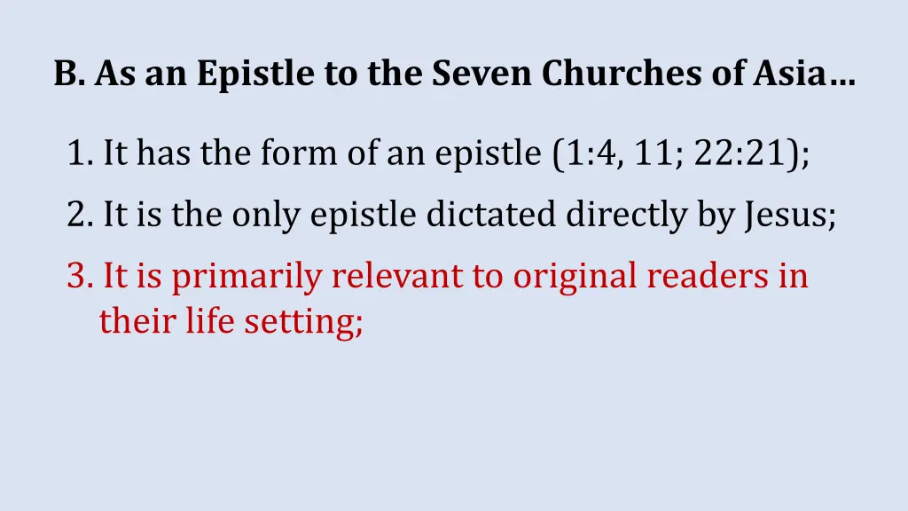 b as an epistle to the seven churches of asia 3