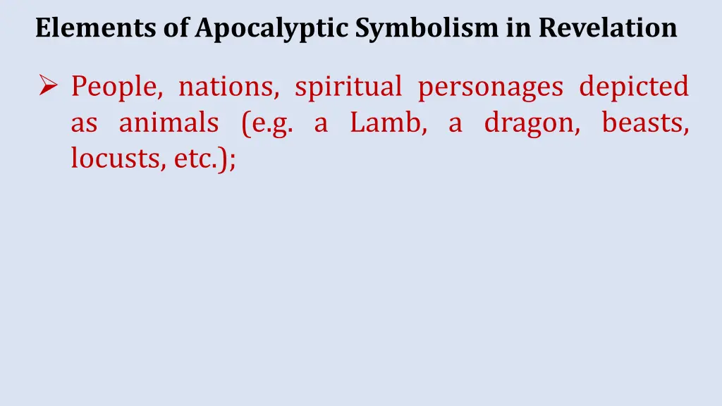 elements of apocalyptic symbolism in revelation 1