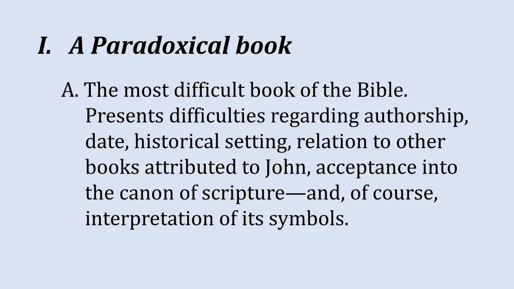 i a paradoxical book 1