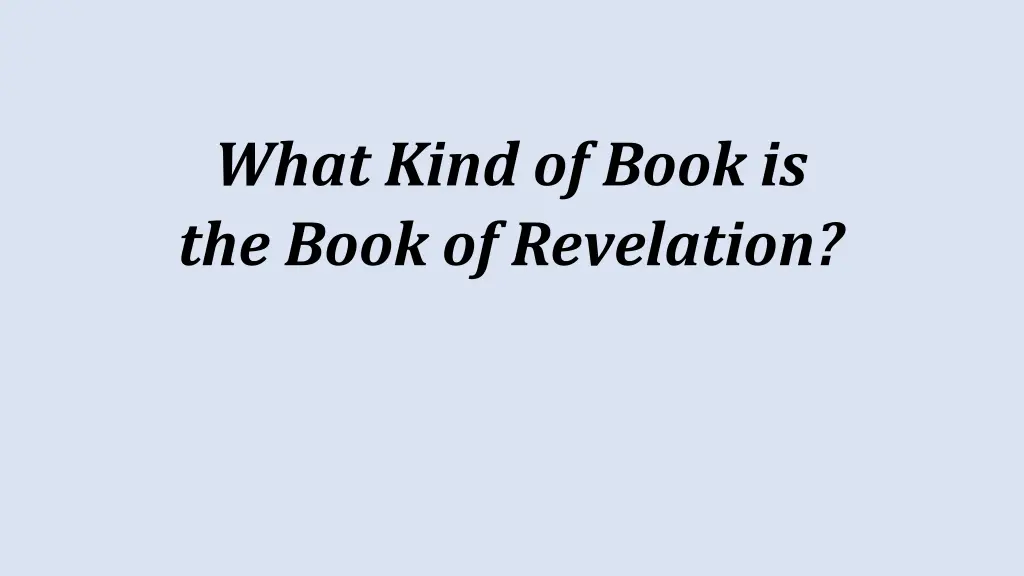 what kind of book is the book of revelation