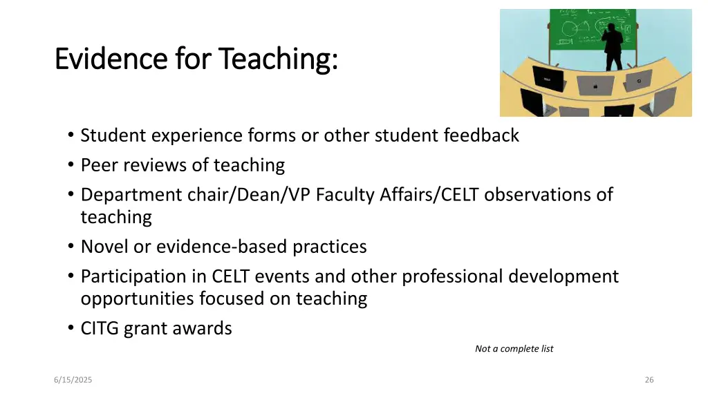 evidence for teaching evidence for teaching