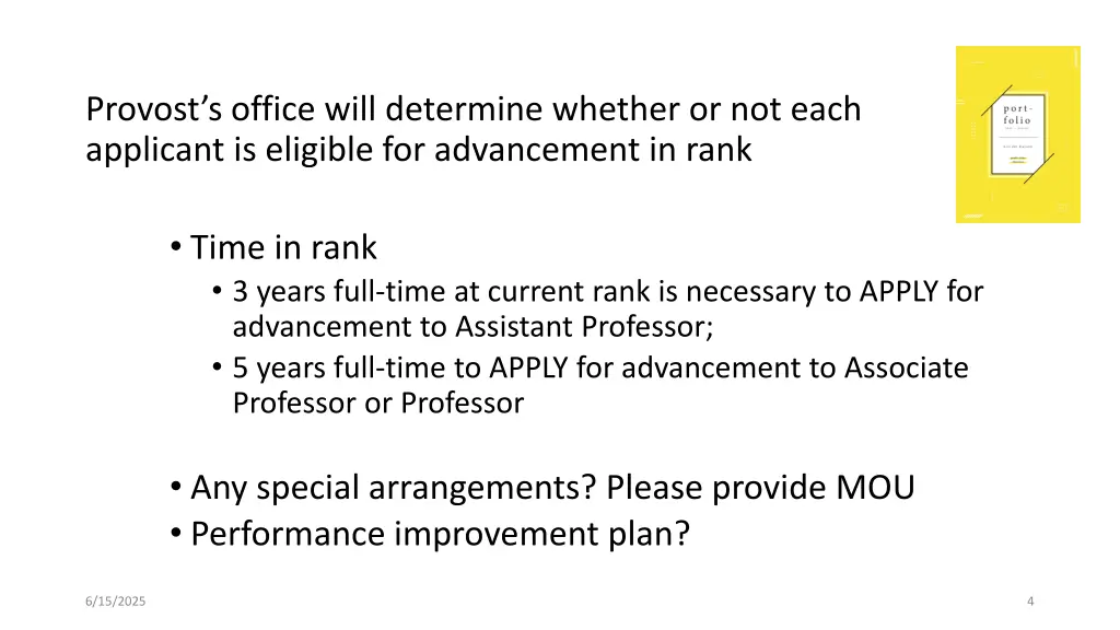 provost s office will determine whether