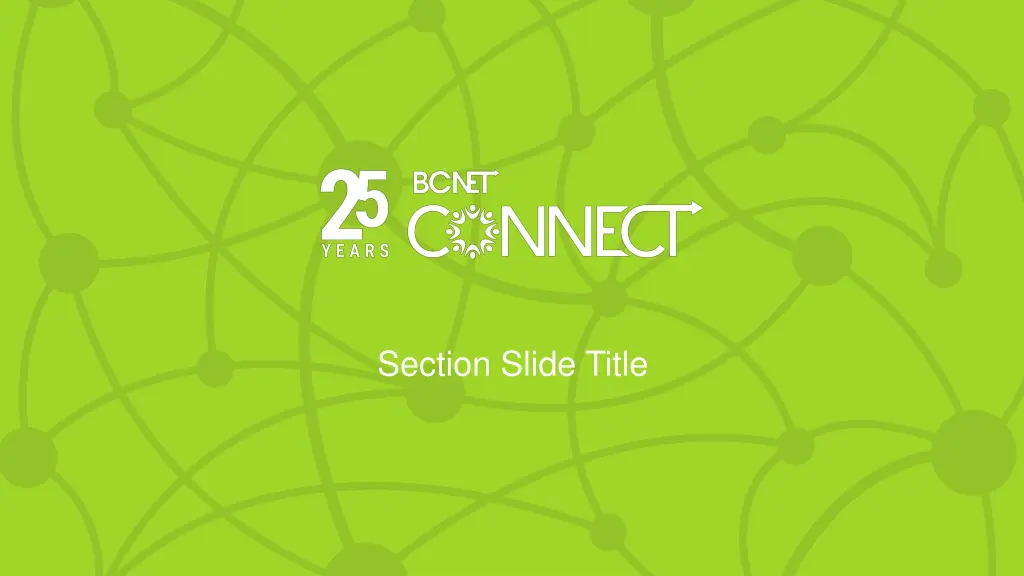 section slide title