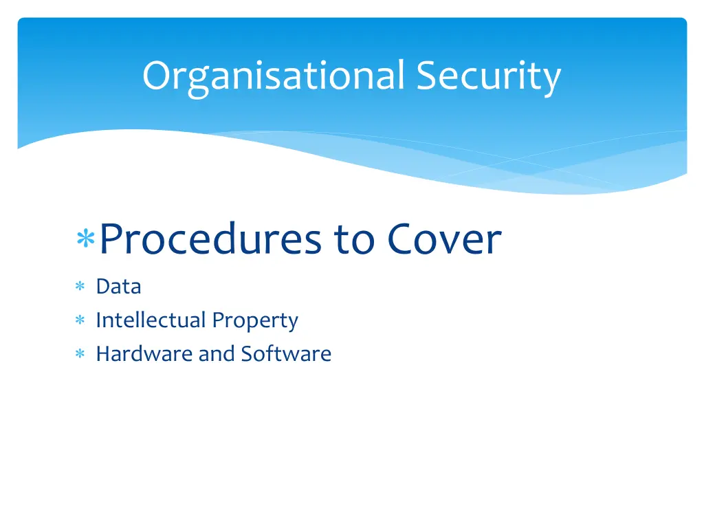 organisational security