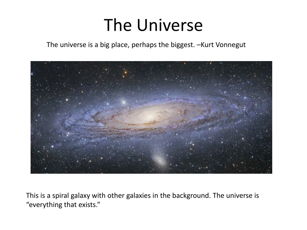 the universe