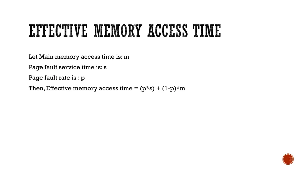 effective memory access time