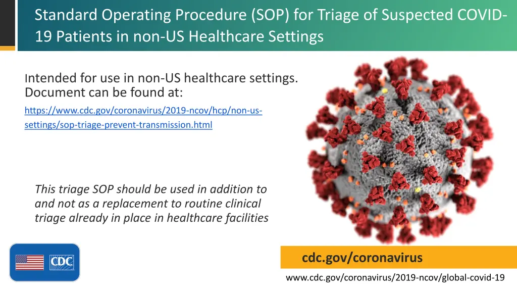 standard operating procedure sop for triage