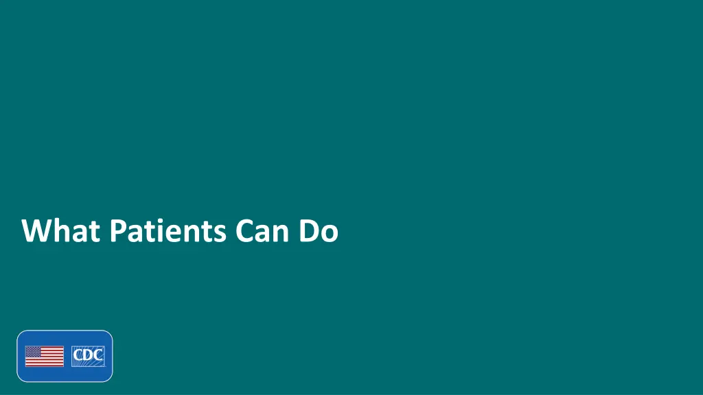 what patients can do