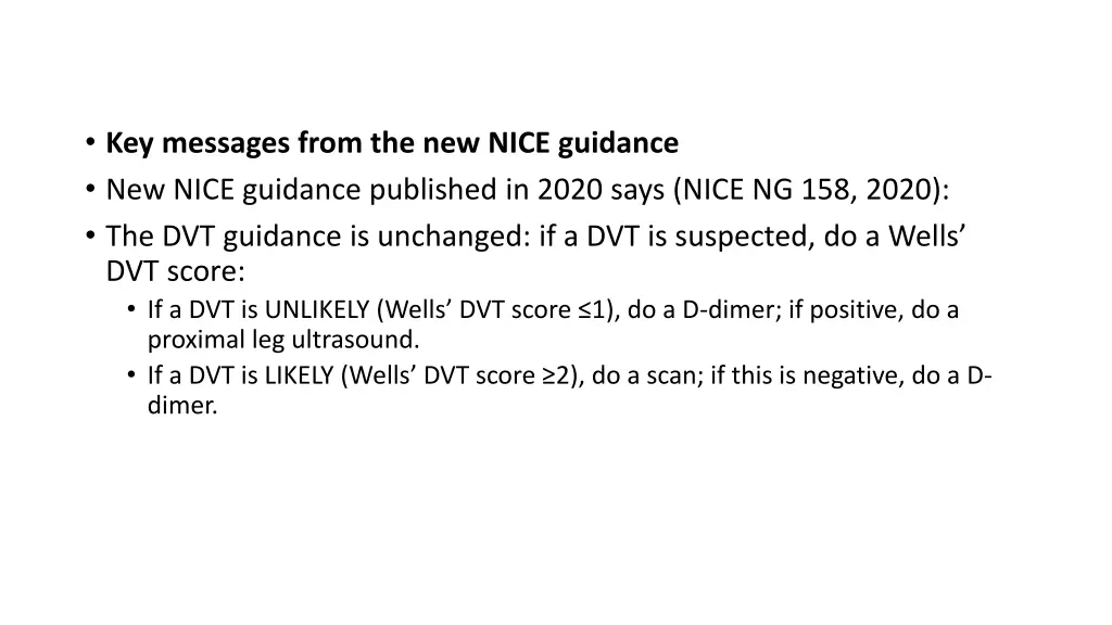 key messages from the new nice guidance new nice
