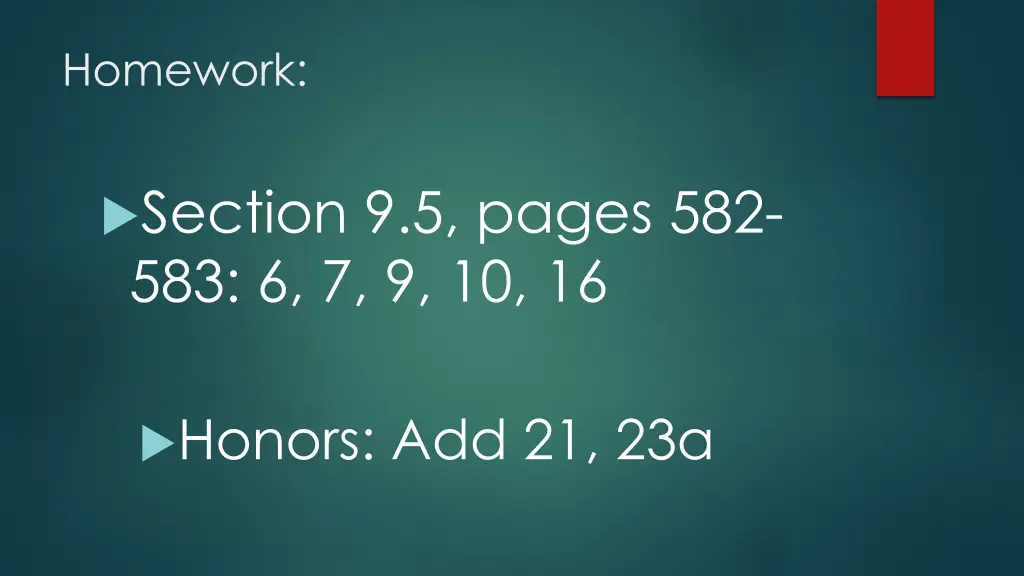 homework