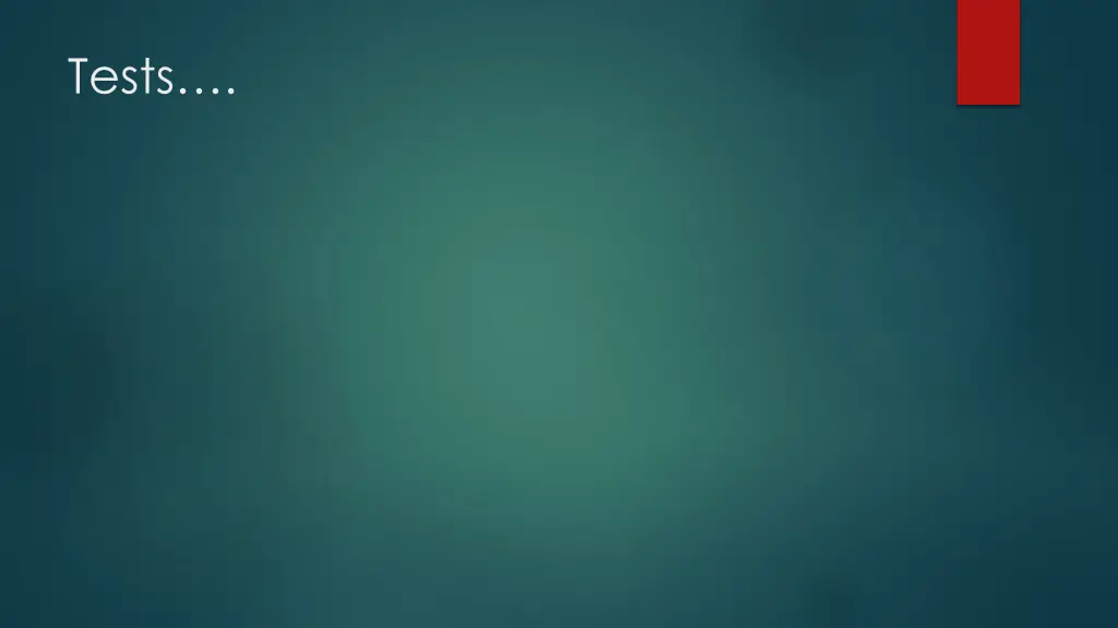 tests