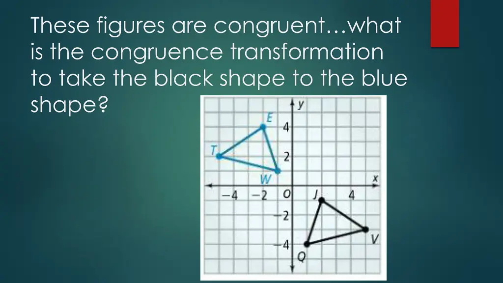 these figures are congruent what