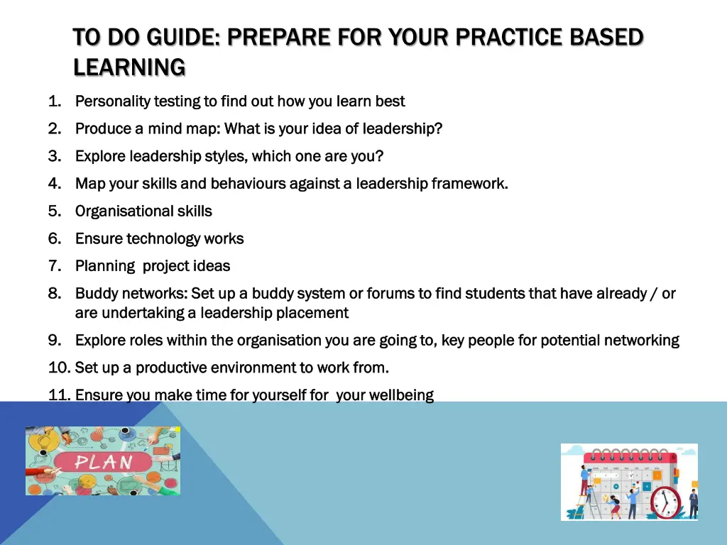 to do guide prepare for your practice based