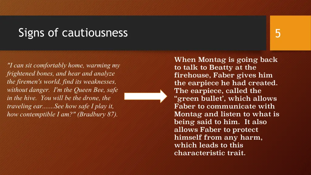 signs of cautiousness