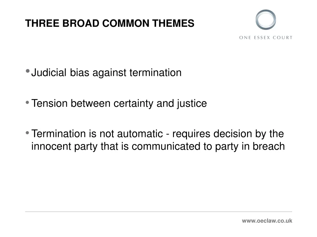 three broad common themes
