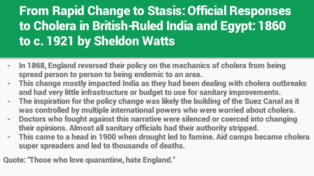from rapid change to stasis official responses