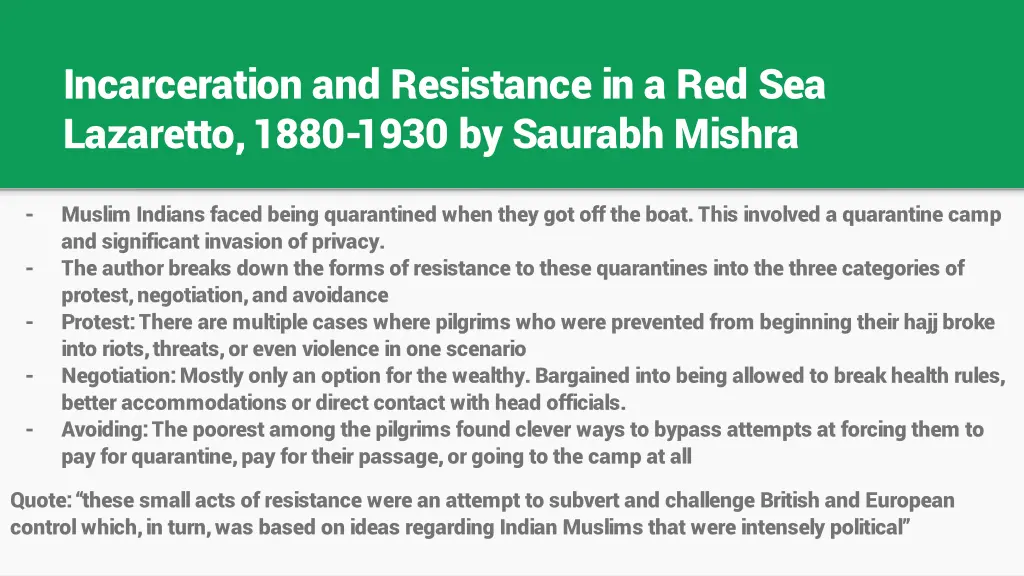 incarceration and resistance