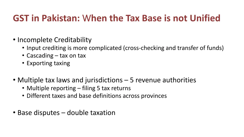gst in pakistan w w hen the tax base