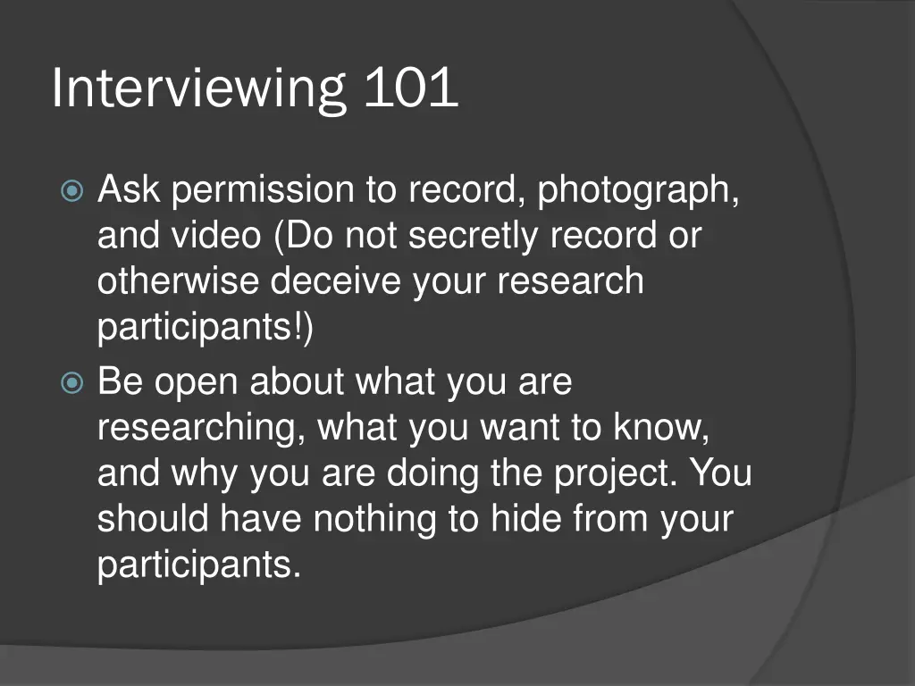 interviewing 101 1