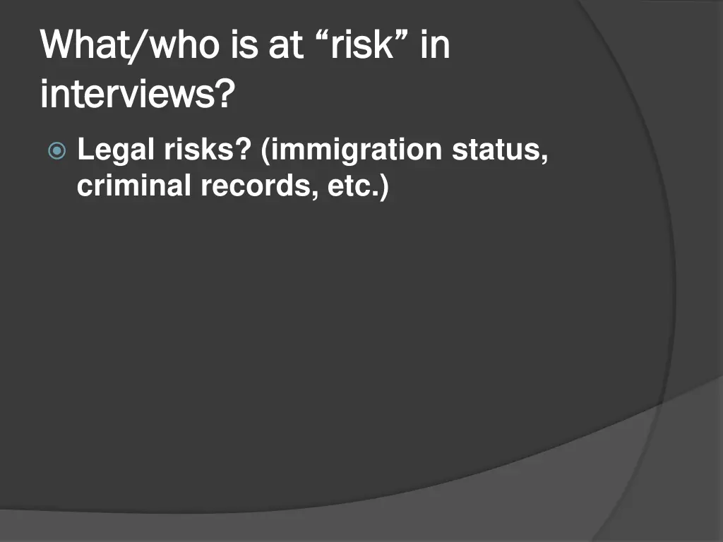 what who is at risk in what who is at risk 1
