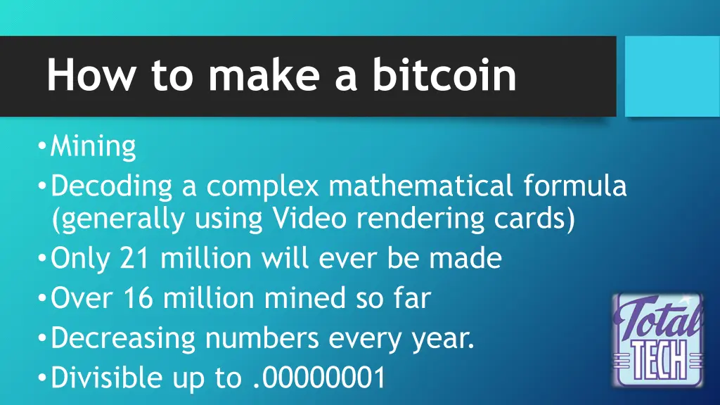 how to make a bitcoin