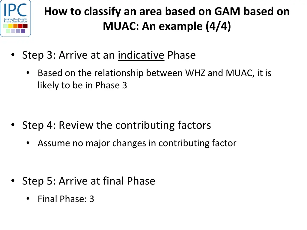 how to classify an area based on gam based 3