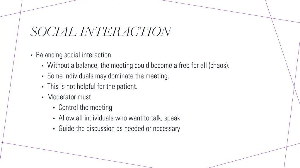 social interaction