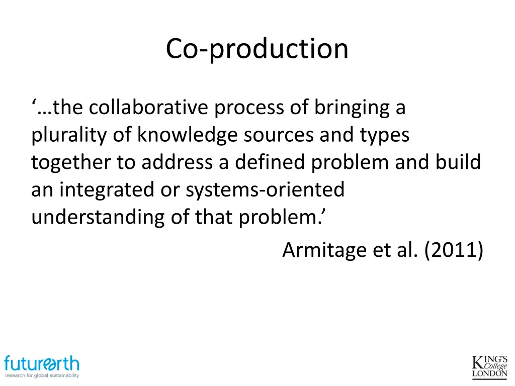 co production