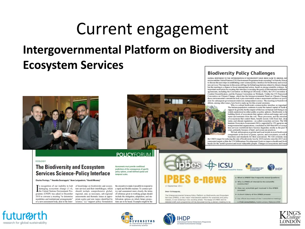 current engagement intergovernmental platform