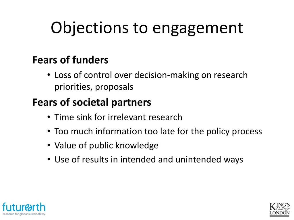 objections to engagement 1
