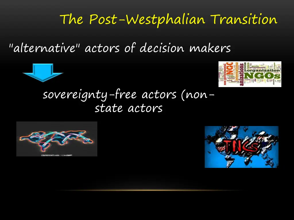 the post westphalian transition