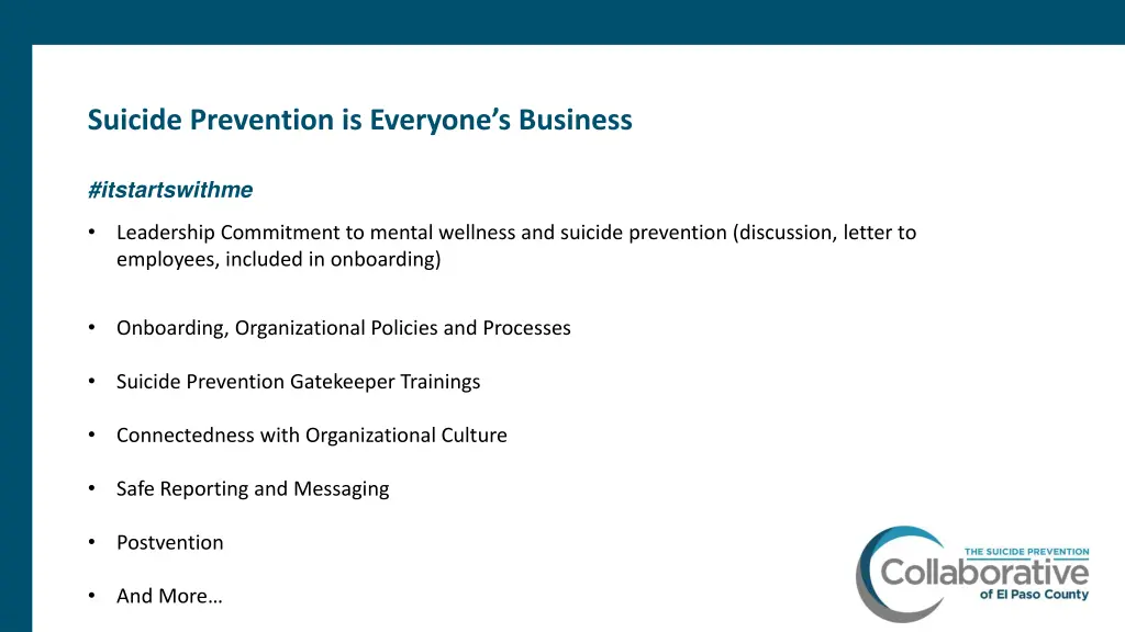 suicide prevention is everyone s business 1