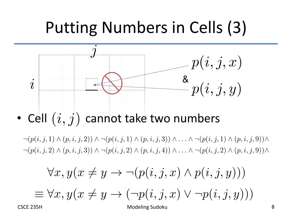 putting numbers in cells 3
