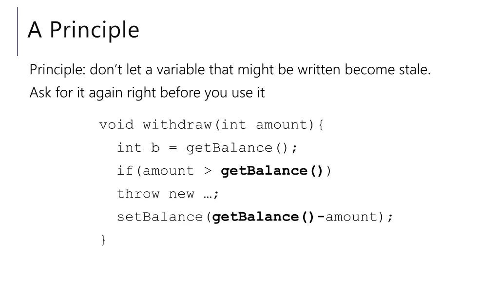 a principle