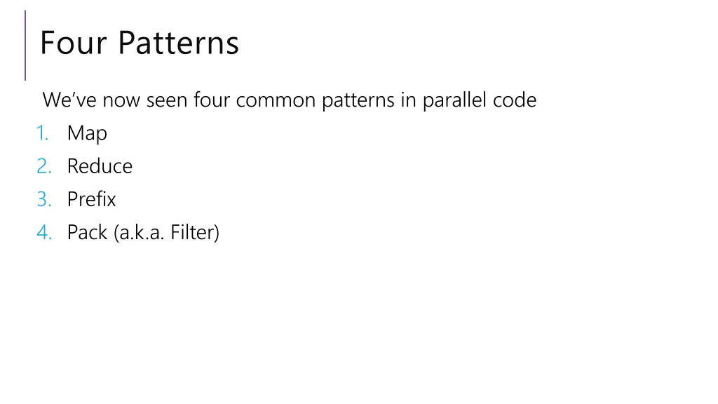 four patterns