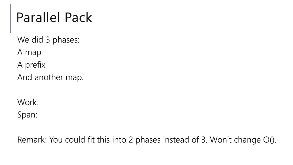 parallel pack 4