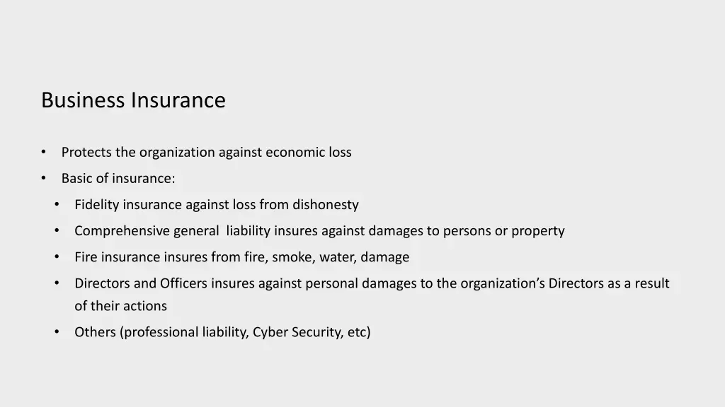 business insurance