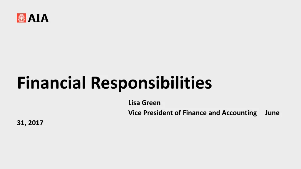 financial responsibilities