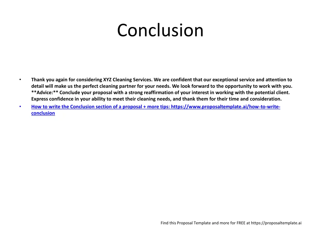 conclusion