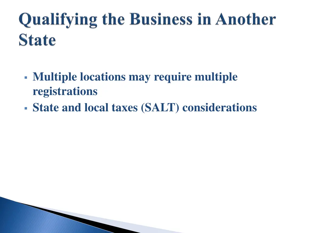multiple locations may require multiple